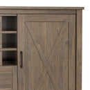 Ela - Sideboard With Wine Storage - Smoky Brown by Unique Piece Furniture