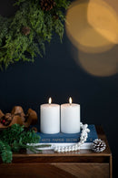 LED Candles With Wick And Remote Control Timer (Set of 2) - White by Unique Piece Furniture