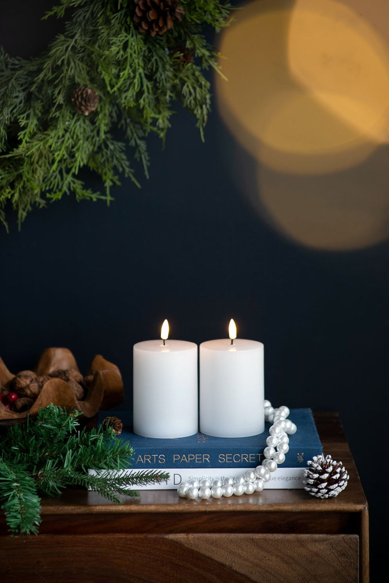 LED Candles With Wick And Remote Control Timer (Set of 2) - White, photo 6 of 9