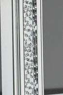 Nysa Mirrored & Faux Crystals Accent Mirror