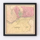 Vintage Map of Lawrence, Massachusetts 1871