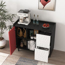Modern Sideboard Buffet Cabinet With Doors And Unique Panel Styling by HouseOfZazla