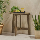 Outdoor Half Round Folding Acacia Wood Bistro Table by HouseOfZazla