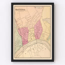 Vintage Map of Haverhill, Massachusetts 1871