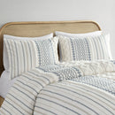 Full/Queen Cotton Printed Duvet Cover Set with Chenille