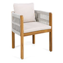 Outdoor Dining Chairs With Mix Rope Handles (Set of 2) by HouseOfZazla