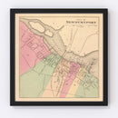 Vintage Map of Newburyport, Massachusetts 1871