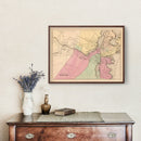 Vintage Map of Salem, Massachusetts 1871