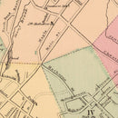 Vintage Map of Lynn, Massachusetts 1871