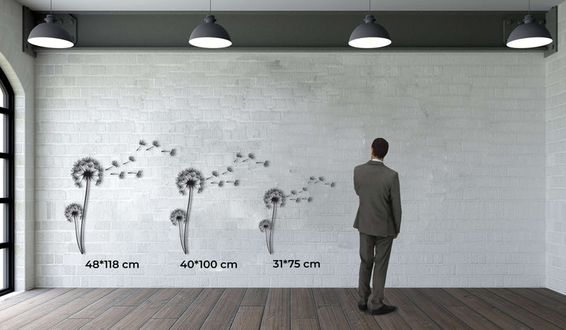 Dandelion Metal Wall Art