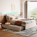 Upholstered Platform Bed With Trundle by Unique Piece Furniture