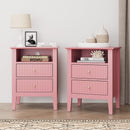 Fluted Nightstand With 2 Drawers by HouseOfZazla