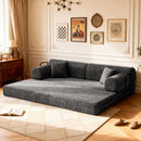 Modern 2 Tone Fabric Convertible Sleeper Sofa Bed by HouseOfZazla