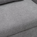 Convertible Single Chair Bed 3 In 1 Sofa With Computer Board And USB Ports - Gray by HouseOfZazla