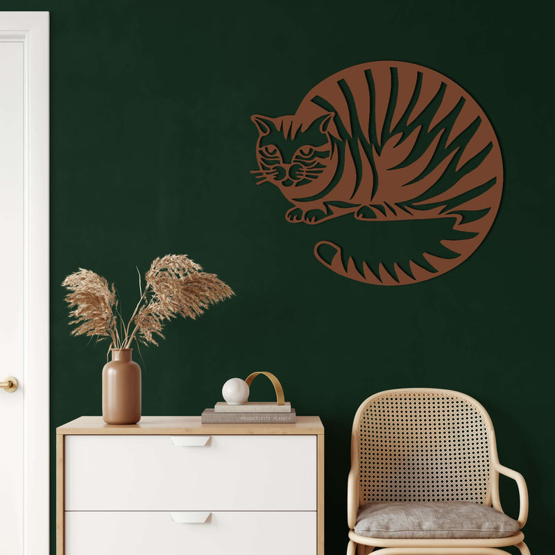 Cat Metal Wall Art