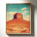 Monument Blaze: Butte Under Western Sky