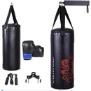 Fitness Room Bundle: Punching Boxing Set + 3 in 1 Folding Treadmill + 3 Pieces Kettlebell Weight Set + 4-Panel Folding Gymnastics Mat + Accent Chair by LJGDeals