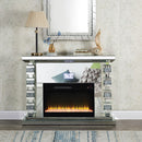 Noralie - 47" Fireplace With Bluetooth - Mirrored & Faux Diamonds