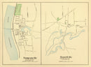 Vintage Map of Hazardville, Connecticut 1893