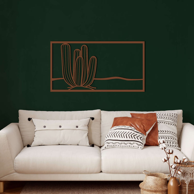 Cactus Metal Wall Art