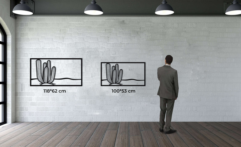 Cactus Metal Wall Art