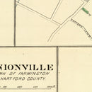 Vintage Map of Wethersfield, Connecticut 1893