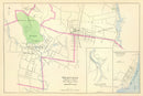 Vintage Map of Westville, Connecticut 1893