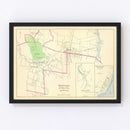 Vintage Map of Westville, Connecticut 1893
