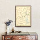 Vintage Map of Milford, Connecticut 1893