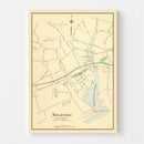 Vintage Map of Milford, Connecticut 1893