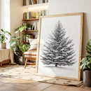 A Blanket Of White Snow-Covered Pine