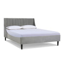 Aspen - Vertical Tufted Modern Headboard Platform Bed Set by HouseOfZazla