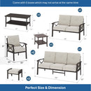 Patio Furniture Set with Coffee Table and Cushions for Backyard by HouseOfZazla
