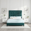 Tufted Upholstered Headboard Platform Bed by HouseOfZazla