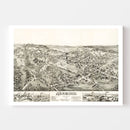 Vintage Map of Norwood, Massachusetts 1882