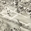 Vintage Map of Norwood, Massachusetts 1882