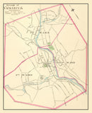 Vintage Map of Naugatuck, Connecticut 1893