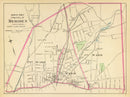 Vintage Map of Meriden, Connecticut 1893
