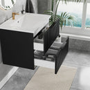Modern Wall Mounted Floating Bathroom Vanity With Sink And Drawers