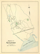 Vintage Map of Guilford, Connecticut 1893