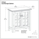 Artisan - Handcrafted Low Storage Cabinet