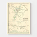 Vintage Map of Madison, Connecticut 1893