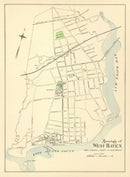 Vintage Map of West Haven, Connecticut 1893