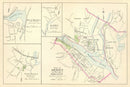 Vintage Map of Derby, Connecticut 1893