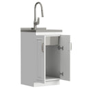 Darwin - Deluxe Laundry Cabinet With Pull-Out Faucet And Stainless Steel Sink by HouseOfZazla
