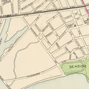 Vintage Map of Bridgeport, Connecticut 1893
