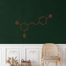Wine Molecule Metal Wall Art