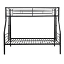 Twin Over Full Bunk Bed With Large Under-Bed Storage - Black