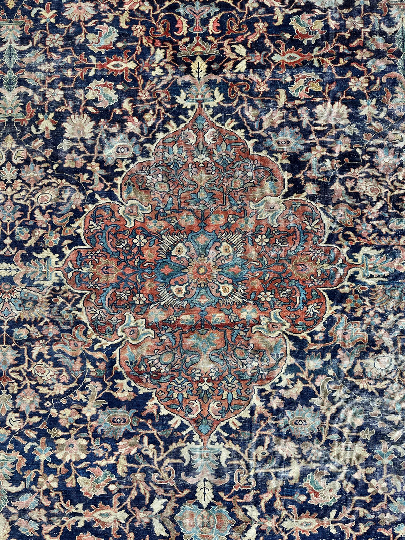 Antique Persian Mahal Rug 8’3”x12’ - Circa 1900 Treasure