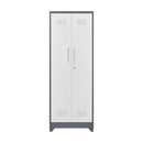 Lockers With Locking Doors, Adjustable Shelves, High Broom Tool Storage Cabinet by HouseOfZazla